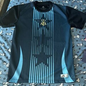Adidas ARGENTINA Kids' Navy and Sky Blue Star Jersey